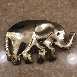 Elephant Brooch Pin Necklace